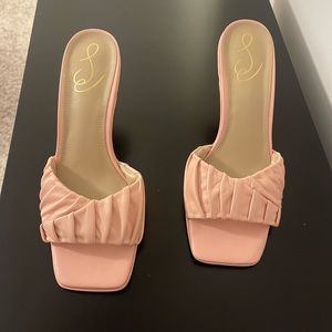 Blush pink Sam Edelman kitten heel sandals